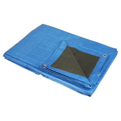 Sencys afdekzeil polyethyleen groen/blauw 130gr/m² 4x6m 2