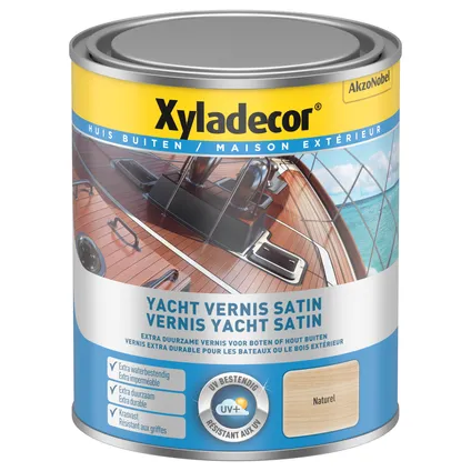 Xyladecor Yacht Vernis kleurloos satijn 750ml 2