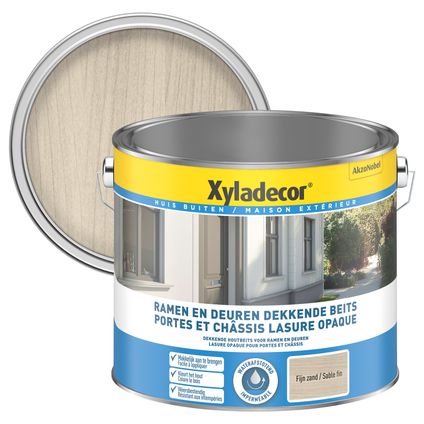 Xyladecor dekkende houtbeits Ramen & Deuren fijn zand zijdeglans 2,5L