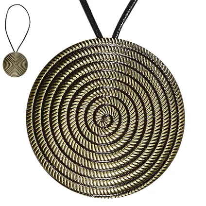 Cordelière spirale magnétique doré
