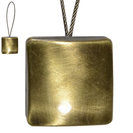Gordijnbinder magneet vierkant goud