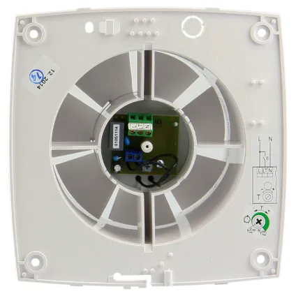 Ventilateur de salle de bain Renson Greenwave 9202T Ø125mm avec minuterie blanc 4