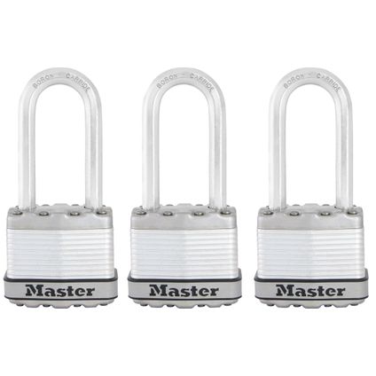 Cadenas Master Lock Excell 45mm acier laminé + anse 51mm 3pcs.