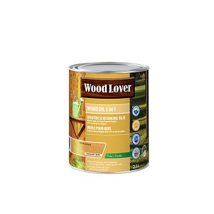 Wood Lover houtbeschermingolie 'Wood Oil 3 in 1' movingui 2,5L