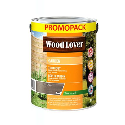 Wood Lover hout verf 'Color Garden 2 in 1' grison 5L