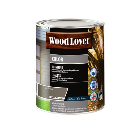 Wood Lover houtbeits 'Color Tuinhuis' grison 2,5L