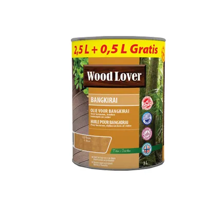 Wood Lover oliehout bangkirai bruin 3L