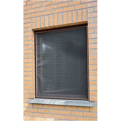 Moustiquaire pour fenêtre ‘Louisiana’ brun 1,2 x 1 m