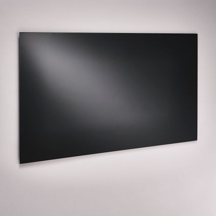 Mottez spatscherm keuken metaal zwart 50x90cm