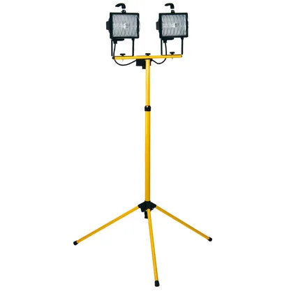 Azijn wasmiddel Lijken Profile werklamp op statief halogeen 2x400W