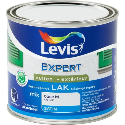 Levis lak Expert buitenhout sneldrogend mix base M zijdeglans 500ml