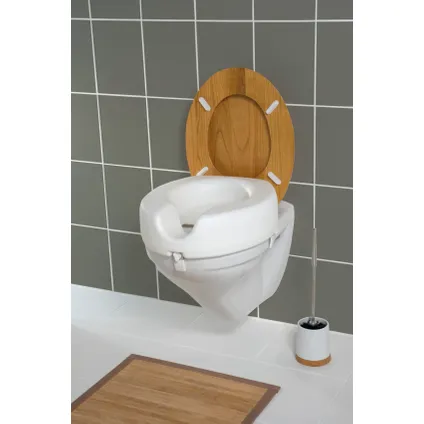 Rehausseur de siège de toilettes Wenko Secura plastique blanc 3