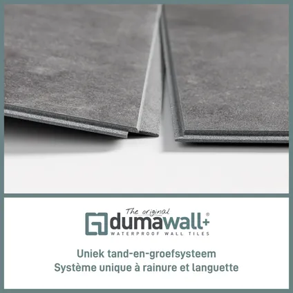 Dumaplast wandbekleding Dumawall+ Concrete 37,5x65cm 5