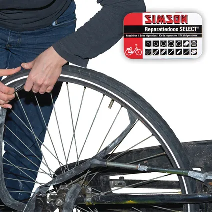 Kit de réparation pneus de vélo Simson 23 pièces 5