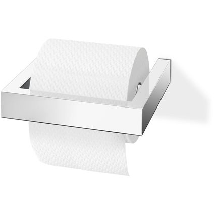 Porte-papier de toilette Zack Linea argenté brossé à suspendre