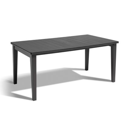 Table de jardin Allibert Futura résine graphite 165x94cm