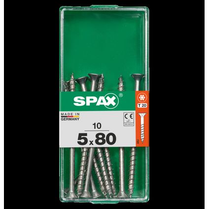 Spax universeel schroef 'T-star' Wirox 5x80mm 10 stuks