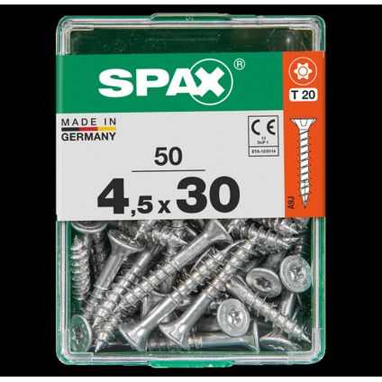 Vis Spax 'T-Star plus' acier jaune 30 x 4,5 mm - 50 pcs