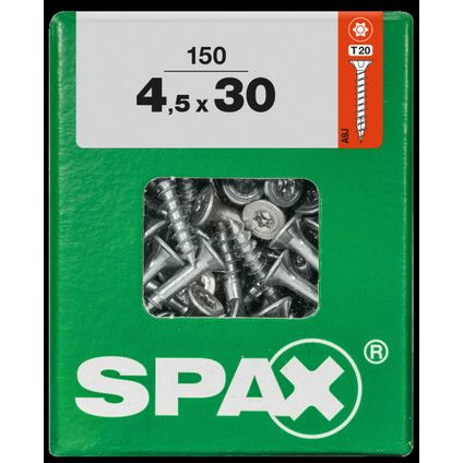 Spax schroef 'T-Star plus' staal geel 30 x 4,5 mm - 150 stuks
