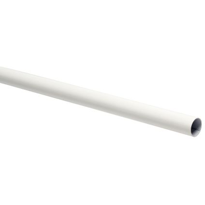 DecoMode gordijnroede wit hoogglans 160cm 20mm
