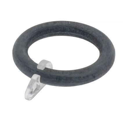 DecoMode gordijn ringen grijs 28mm - 10 stuks