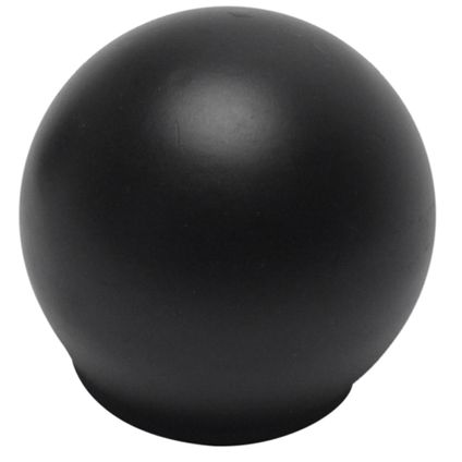 Decomode eindkop Sphere klei zwart 20mm 2x