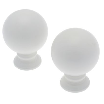 Embout Decomode bulb blanc 35mm 2pcs