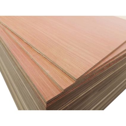 Panneau multiplex Hardwood Plus - Eucalyptus bois dur - 125x61cm - 8mm