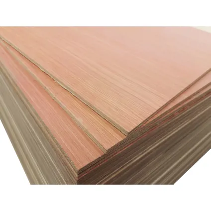 Panneau multiplex Hardwood Plus - Eucalyptus bois dur - 125x61cm - 12mm