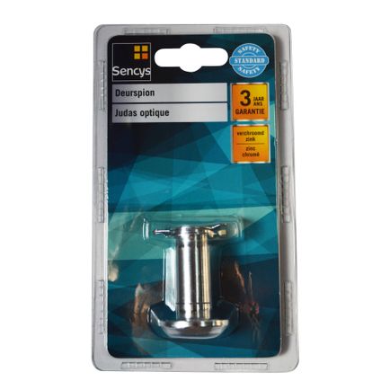 Sencys deurspion verchroomd 200/35 53mm