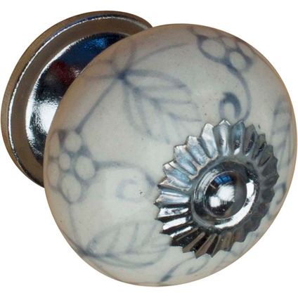 Linea Bertomani deurknop porselein wit 40mm