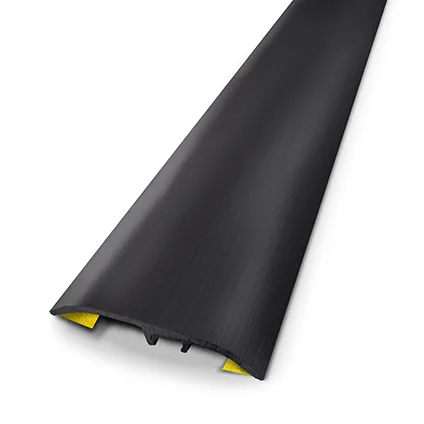 Seuil universel Dinac aluminium noir brossé 3,7 cm