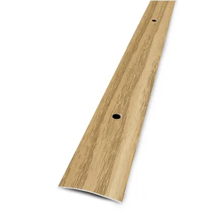 Seuil plat à visser Dinac acier bois clair 3 x 83 cm