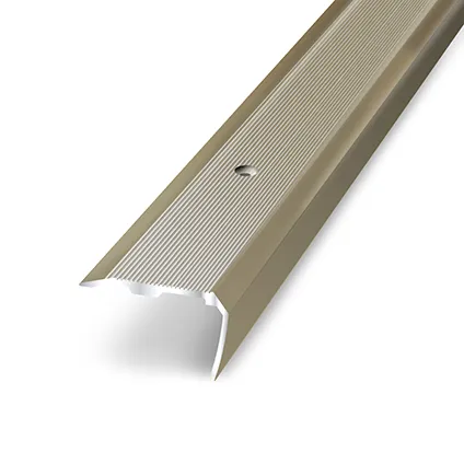 Nez de marche adhésif Dinac aluminium titanium 3,6 cm