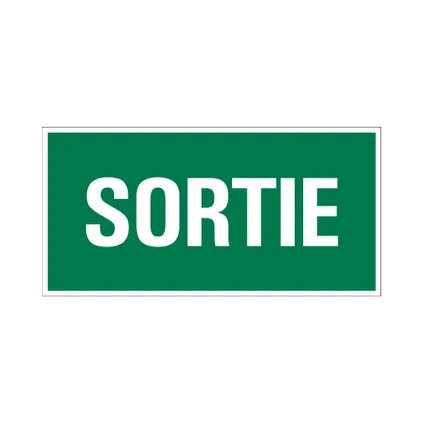 Plaque de signalisation Pickup 'Sortie' 300x150mm