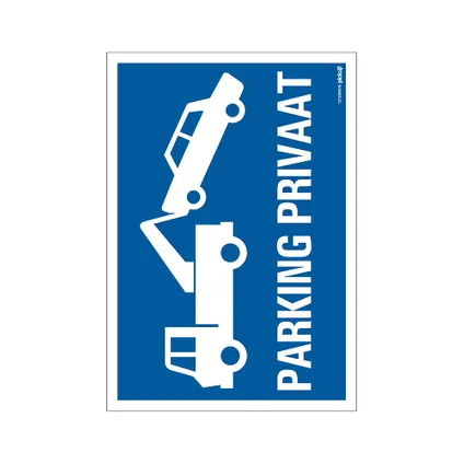 Picup bord 'Parking privé' 230x330mm