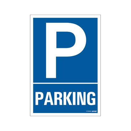 Plaque Pickup PVC P Parking 230x330mm