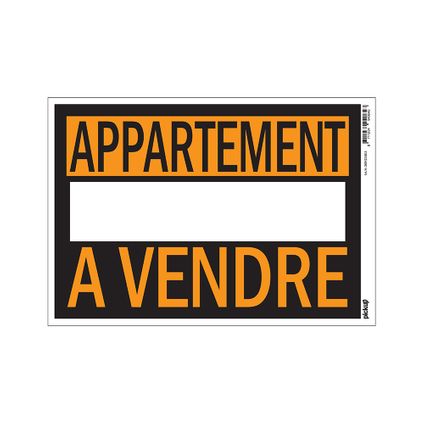 Pickup affiche "Appartement à vendre"35x25cm PVC