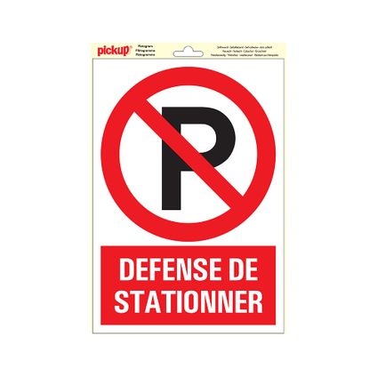 Pickup sticker "Défense de stationner" 23x33cm