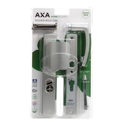 AXA veiligheidsbeslag Curve aluminium 55mm