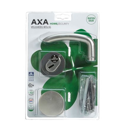 AXA veiligheidsbeslag kruk knop aluminium RVS