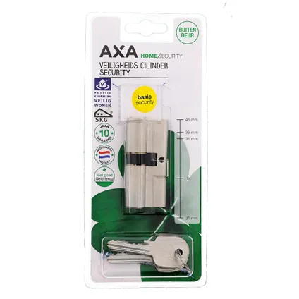 AXA veiligheidscilinder verlengd 31-36mm 2