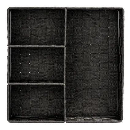 Boîte à compartiments Wenko Adria 4 cases 32x32x10cm noir 2