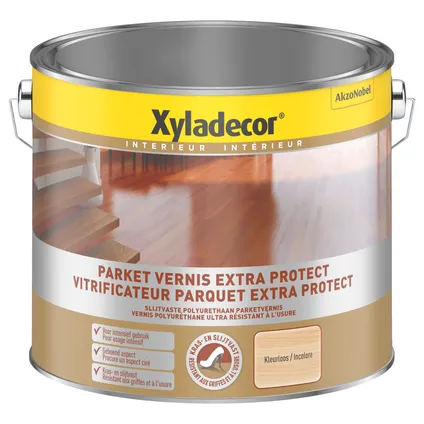 Xyladecor trap & parket vernis Extra kleurloos zijdeglans 2,5L 2