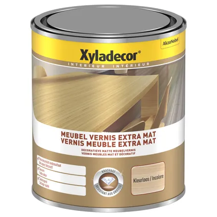 Vernis meuble Xyladecor incolore extra mat 1L 2