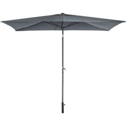 geeuwen ontwerper Verandering Central Park parasol Cielo aluminium staal 250x150cm antraciet