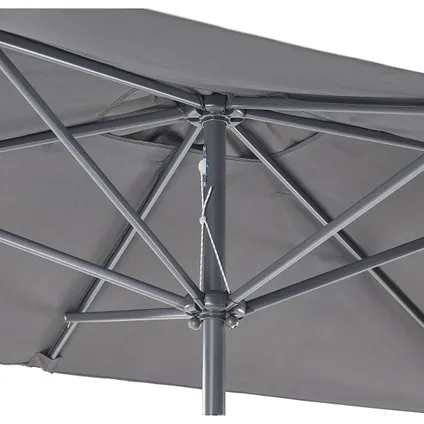 Central Park Parasol Cielo aluminium acier 250x150cm anthracite 5