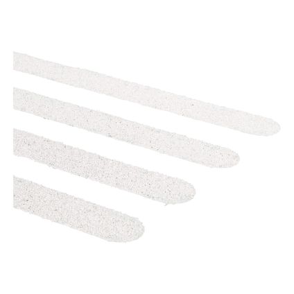 SecuCare antislip sticker langwerpig 600x19mm wit 15 stuks