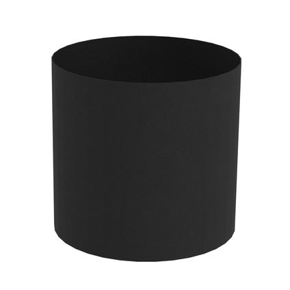 Saninstal mof Ø125mm geëmailleerd staal zwart