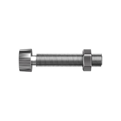 Sencys cilinderkop bout gegalvaniseerd staal M2,5 x 8 mm - 40 stuks